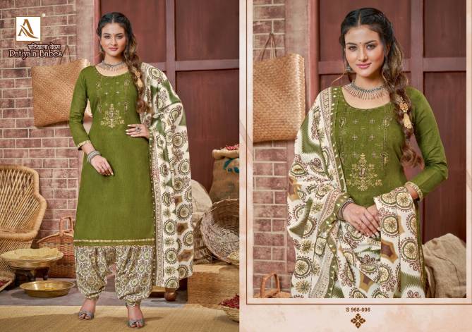 Alok Patiyala Babes Cotton Printed Ethnic Wear Latest Punjabi Dress Material Collection